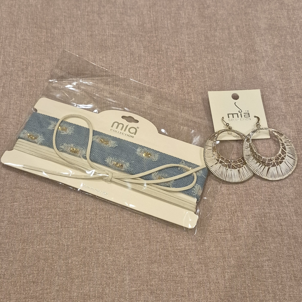 MIA COLLECTION Blue Gold Ivory Women's Jewelry Accessories